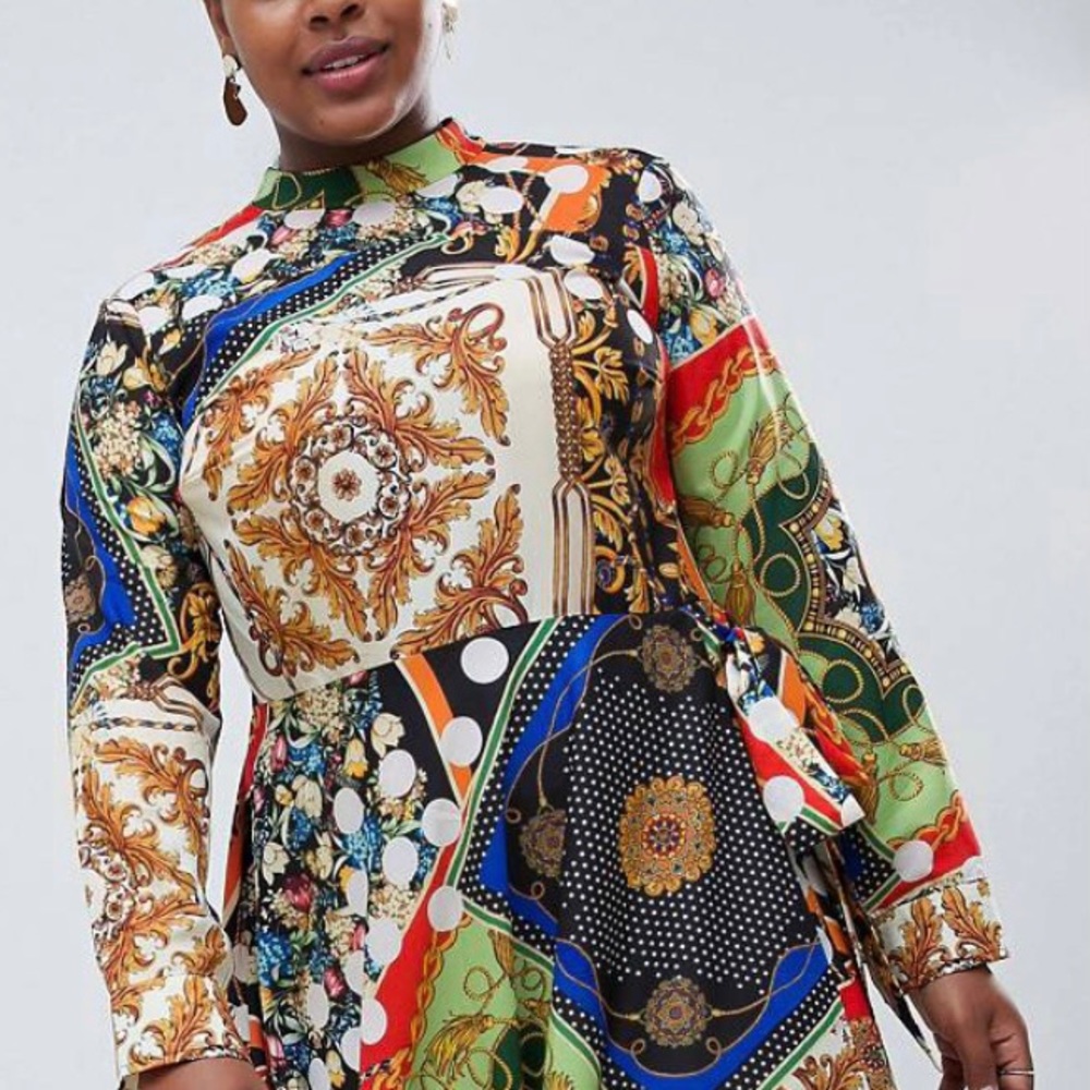 ASOS Plus long sleeve dress
